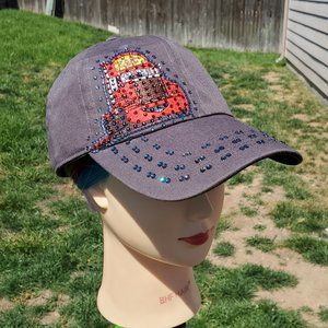 Ladies Dark Gray BLING Hat NEW